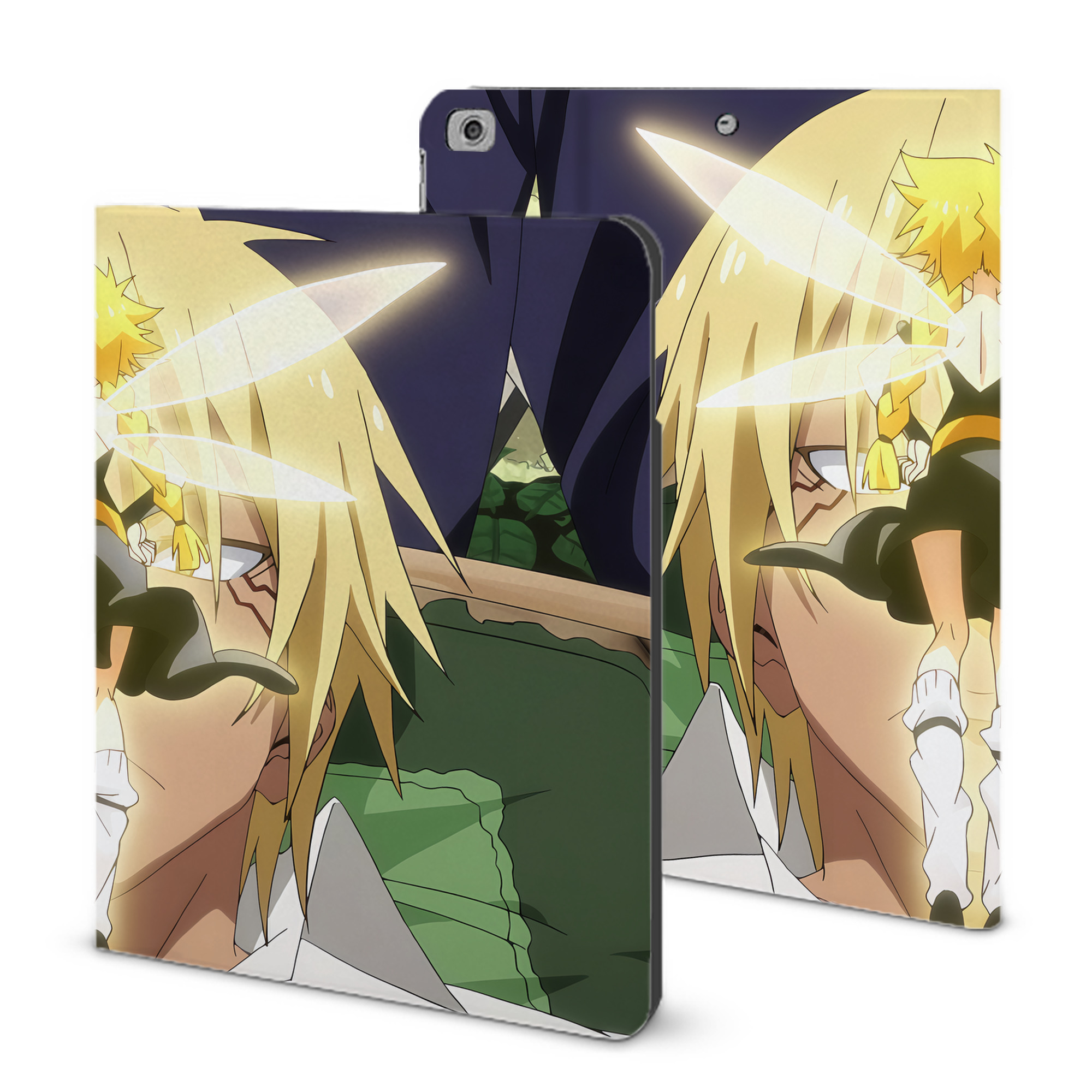 （画像用） 転スラ Regarding Reincarnated to Slime IPad ケース ブック型 PUレザー TPU 耐衝撃 軽量 薄型 ペン収納なし 全面保護 IPad 各モデル対応